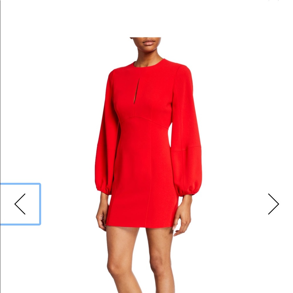Danica Ballon-sleeve mini dress